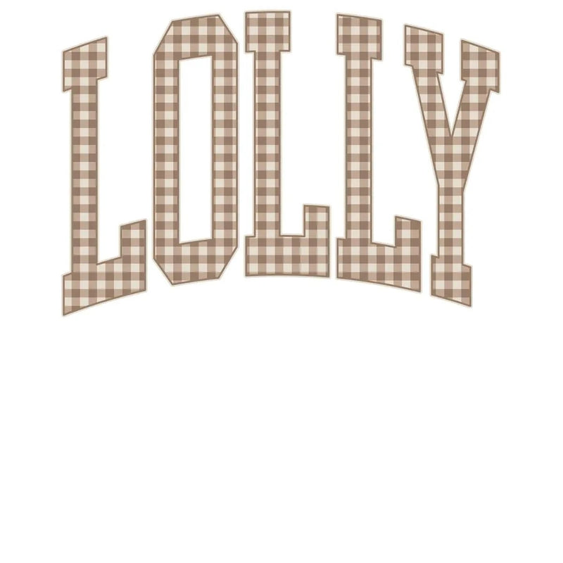 Personalized Grandma Sweatshirt Vintage Gingham Varsity – LOLLY