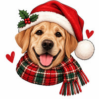 Personalized Dog Breed Christmas Sweatshirt, Custom Santa Dog Portrait with 50+ Breed Choices, Holiday Gift for Dog Moms – Labrador Retriever