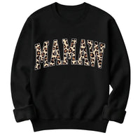 Personalized Grandma Sweatshirt Custom Leopard Nickname Gigi Mimi Nana Mama Mother's Day Family Matching Gift Women Leopard Varsity – MAMAW