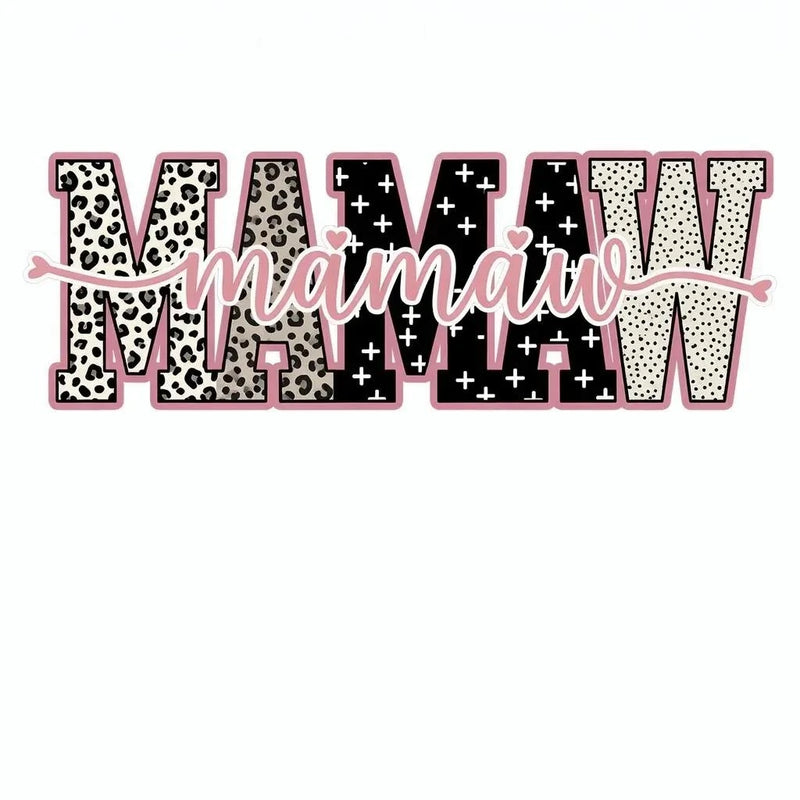 Personalized Grandma Sweatshirt With Leopard Nickname – MAMAW