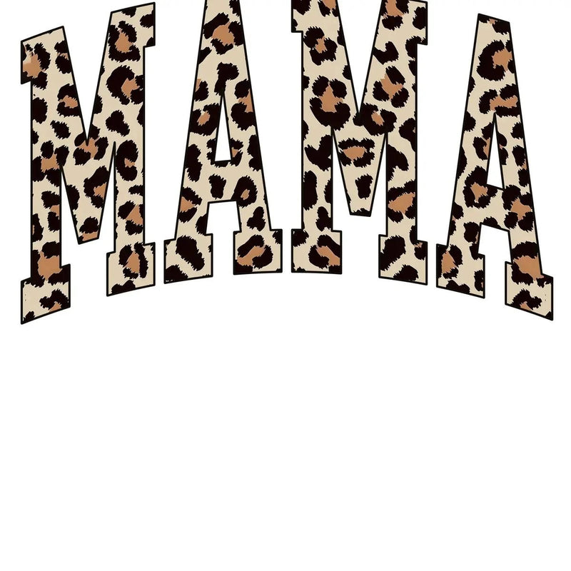Personalized Mama Sweatshirt, Leopard Print Varsity – MAMA