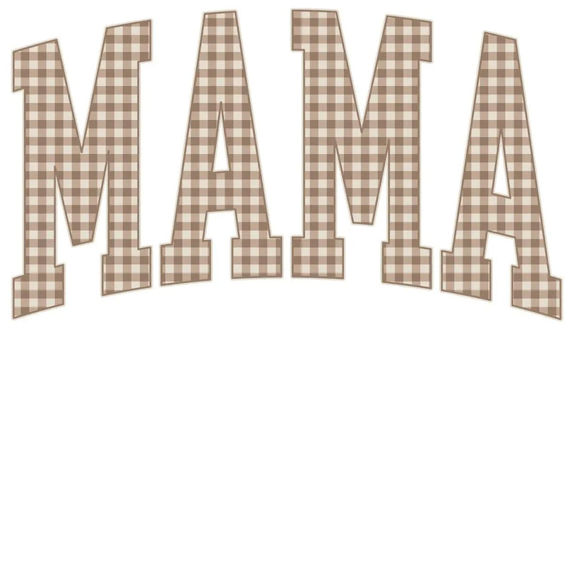 Personalized Grandma Sweatshirt Vintage Gingham Varsity – MAMA
