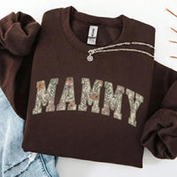 Personalized Grandma Sweatshirt, Floral Grandma Nana Mimi Gigi Auntie Mama Custom Name, Grandparent Christmas Gift for Women, Vintage Floral Varsity Style – MAMMY
