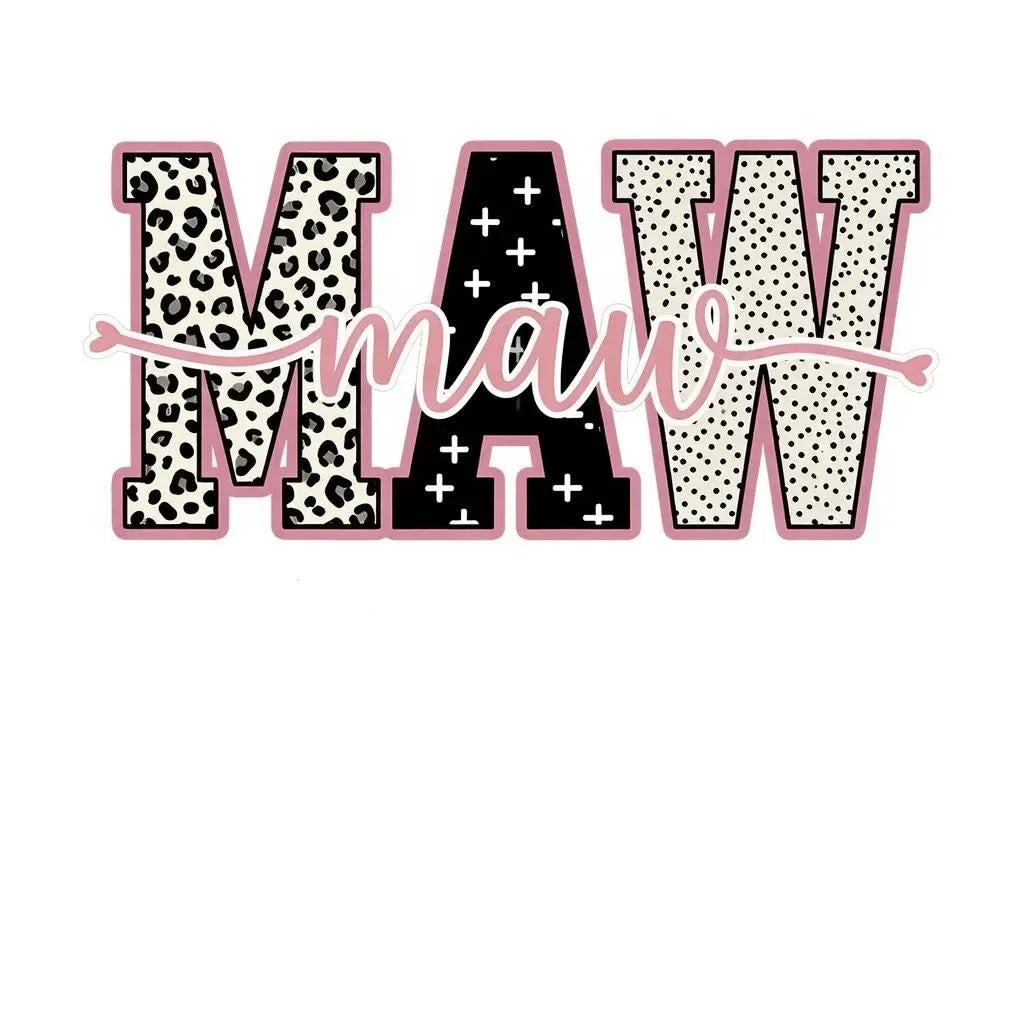 Personalized Grandma Sweatshirt With Leopard Nickname – MAW