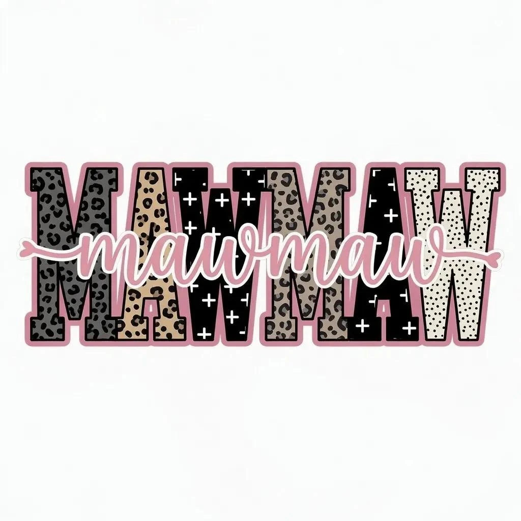 Personalized Grandma Sweatshirt With Leopard Nickname – MAWMAW