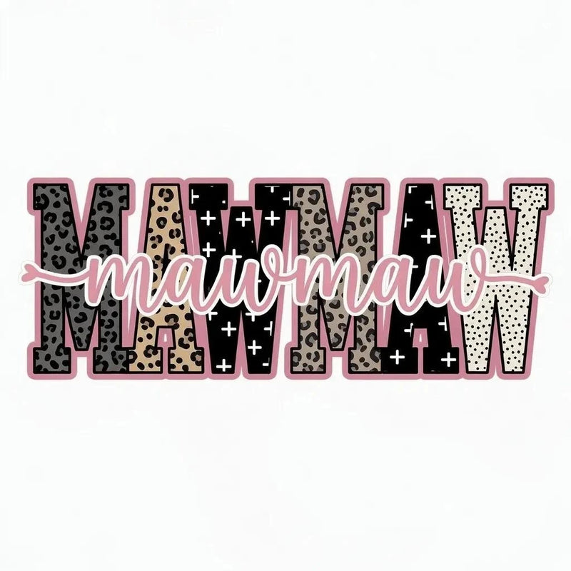 Personalized Grandma Sweatshirt With Leopard Nickname – MAWMAW