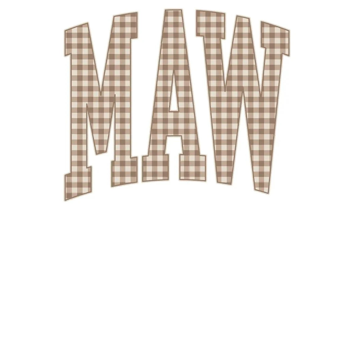 Personalized Grandma Sweatshirt Vintage Gingham Varsity – MAW