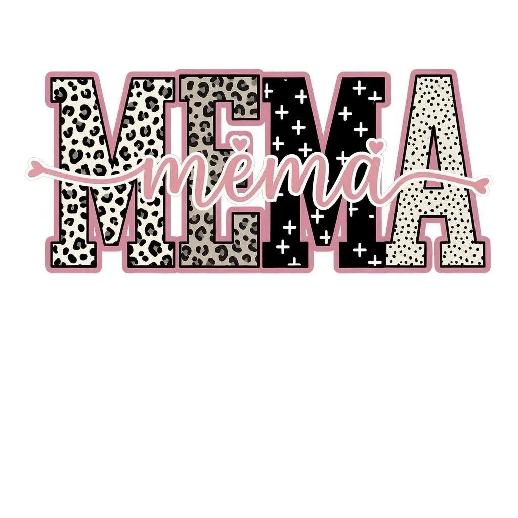 Personalized Grandma Sweatshirt With Leopard Nickname – MEMA