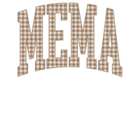 Personalized Grandma Sweatshirt Vintage Gingham Varsity – MEMA