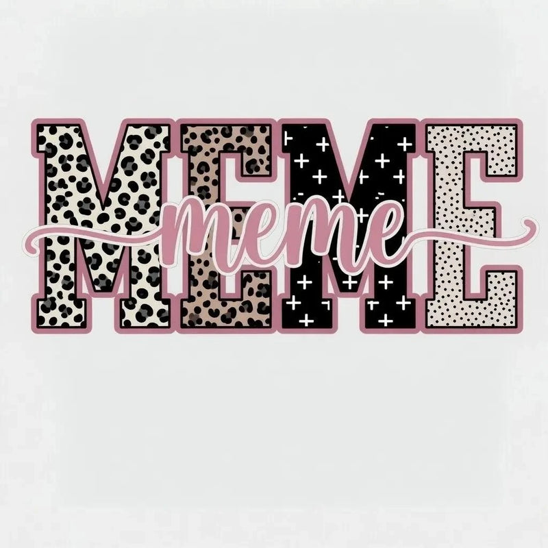 Personalized Grandma Sweatshirt With Leopard Nickname – MEME