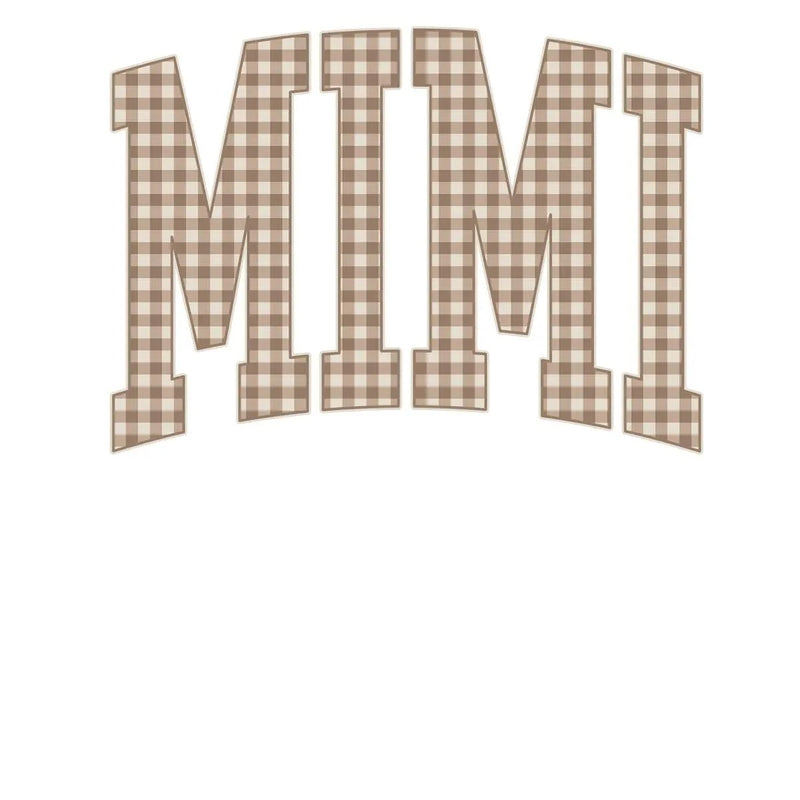Personalized Grandma Sweatshirt Vintage Gingham Varsity – MIMI