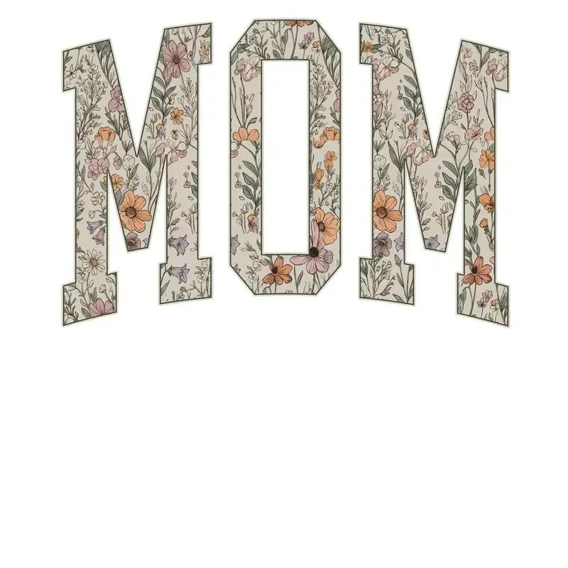 Personalized Grandma Sweatshirt Floral Varsity Grandma Nickname Custom Name Mother's Day Gift Women Cottage Floral Style – MOM