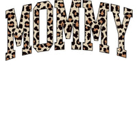 Personalized Mama Sweatshirt, Leopard Print Varsity – MOMMY