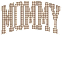 Personalized Grandma Sweatshirt Vintage Gingham Varsity – MOMMY