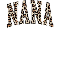Custom Leopard Mama Sweatshirt Personalized Maternal Title Gift Mother's Day Grandma Nana Gigi Auntie Women Retro Varsity Cheetah Print – NANA