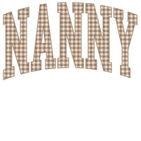 Personalized Grandma Sweatshirt Vintage Gingham Varsity – NANNY