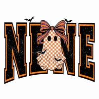 Custom Halloween Family Name Shirt, Personalized Mama Mimi Nana Gigi Auntie Grandma Ghost Bow Graphic Tee, Spooky Fall Gift – NENE