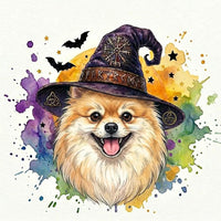 Custom Witch Dog Breed Halloween T-Shirt, Spooky Dog Mom Graphic Tee, Fall Pet Lover Costume Apparel – Pomeranian