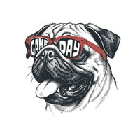 Personalized Dog Breed Game Day Sweatshirt, Custom Choose Your Dog, Football Pet Lover Gift for Dog Mom Dad Fall Sports Fans – Pug