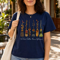 A Girl Gotta Have Options Witch Broom Shirt, Funny Halloween Tee or Sweatshirt for Women, Cute Vintage Fall Broom Graphic