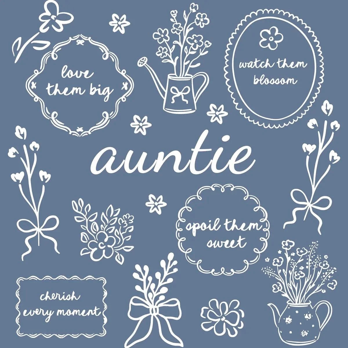 Custom Floral Family Nickname Shirt, Personalized Grandma Mama Nana Gigi Auntie Abuela Mother's Day Tee – auntie