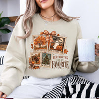 Ber Months Are My Favorite Postage Stamp Collage Sweatshirt Fall Holiday Women Vintage Design