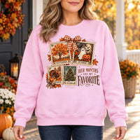 Ber Months Are My Favorite Sweatshirt, September to December Vintage Postage Stamp Graphic, Fall Halloween Thanksgiving Christmas for Women