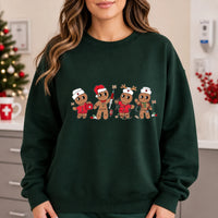 Christmas Nurse Gingerbread Sweatshirt Cute Healthcare Holiday Medical Crew Design