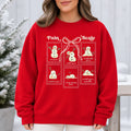 Chronic Pain Sweatshirt Winter Pain Scale Snowman Spoonie Humor Coquette Design