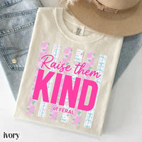 Comfort Colors Raise Them Kind of Feral Shirt, Blue Jean Color Floral Graphic Tee, Cute Mama T-Shirt, Funny Mom Gift, Soft Vintage Family Shirt - JACKSON