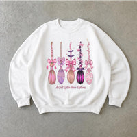 Coquette Halloween Sweatshirt A Girl Gotta Have Options Spooky Season Women Cute Pink Witchy Bow Design