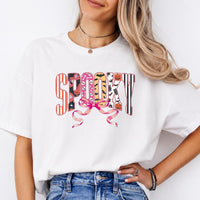 Coquette Halloween Sweatshirt and T-Shirt Spooky Bow Halloween Fall Spooky Season Women Cute Coquette