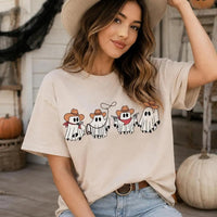 Cowboy Ghost T-Shirt Western Halloween Spooky Season Women Cute