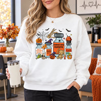 CRNA Halloween Shirt Pumpkin Spice Propofol Anesthesia T-Shirt Sweatshirt Spooky Fall Medical Graphic