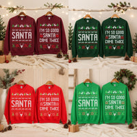 Custom Couple Christmas Sweatshirt, Funny Ugly Holiday Matching, Choose Your Design, Boyfriend Girlfriend Xmas Gift