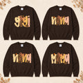Custom Fall Family Sweatshirt, Personalized GIGI MAMA MIMI NANA HONEY Pumpkin Bow Autumn Crewneck Gift