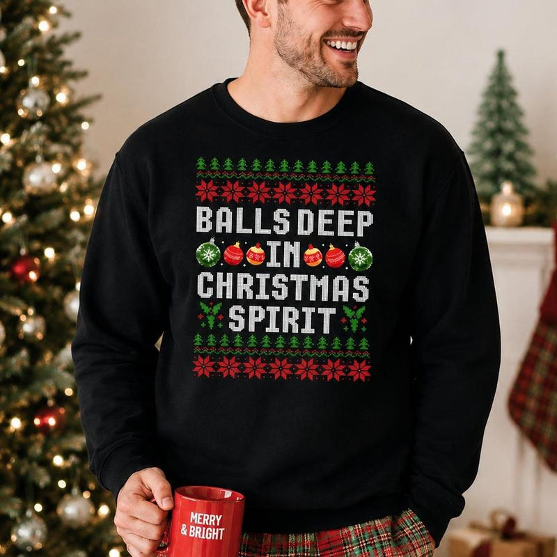 Custom Funny Couple Christmas Sweatshirt, Choose Your Design, Matching Xmas Holiday Party Gift