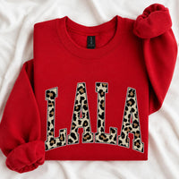 Custom Grandma Sweatshirt, Personalized Leopard Varsity Nana Gigi Mimi, Mother's Day Gift for Grandma, Women Retro Cheetah Print