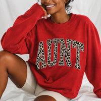 Custom Grandma Sweatshirt, Personalized Leopard Varsity Nana Gigi Mimi, Mother's Day Gift for Grandma, Women Retro Cheetah Print