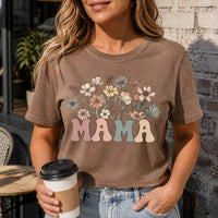 Custom Grandma Wildflower Shirt, Personalized Family Title Tee, Nana Mama Gigi Mimi Grammy Nonna Mother's Day Gift