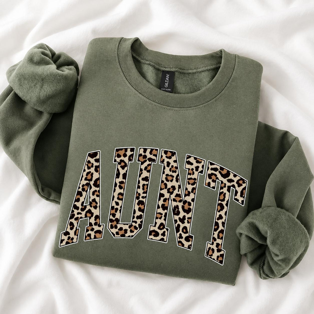 Custom Leopard Mama Sweatshirt Personalized Maternal Title Gift Mother's Day Grandma Nana Gigi Auntie Women Retro Varsity Cheetah Print