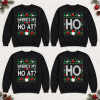 Custom Matching Christmas Sweatshirt, Choose Your Funny Couple Phrase Variant, Holiday Partner Gift