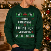 Custom Matching Couple Christmas Sweatshirt, Choose Your Design Holiday Ugly Sweater, Funny Partner Gift