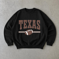 Custom State Football Sweatshirt, Personalized Choose Your State Varsity Game Day, Retro Hometown Sports Fan Gift