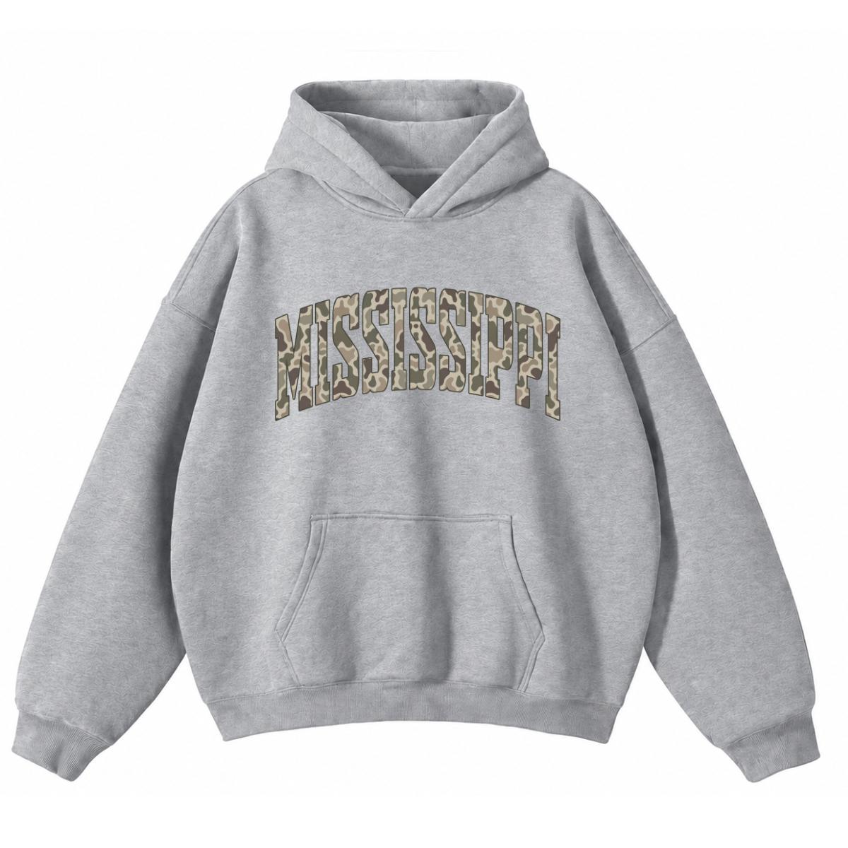 Custom State Name Camo Collegiate Hoodie, Personalized Choose Your State Design, Vintage State Pride Gift for Men Women Students