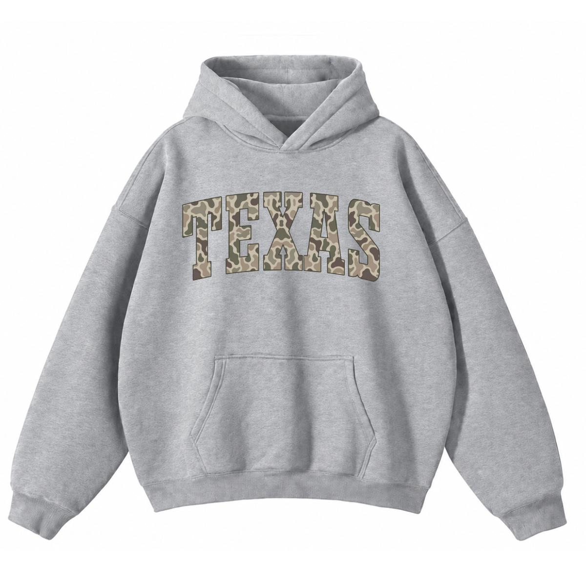 Custom State Name Camo Collegiate Hoodie, Personalized Choose Your State Design, Vintage State Pride Gift for Men Women Students