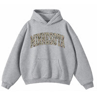 Custom State Name Camo Collegiate Hoodie, Personalized Choose Your State Design, Vintage State Pride Gift for Men Women Students
