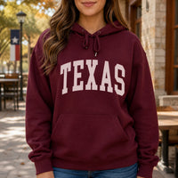 Custom State Pride Hoodie, Personalized State Name Varsity Pullover, Retro USA Travel Souvenir Gift for Hometown Fans