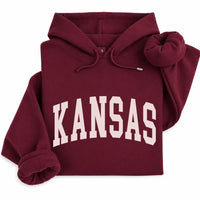 Custom State Pride Varsity Hoodie - Retro Collegiate Hometown