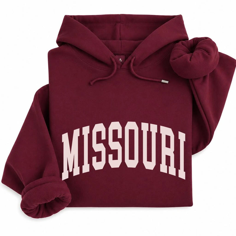 Custom State Pride Varsity Hoodie - Retro Collegiate Hometown